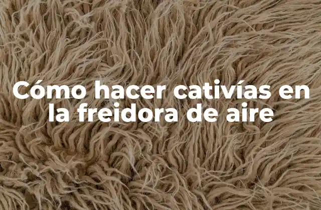 Cómo Hacer Cativías en la Freidora de Aire