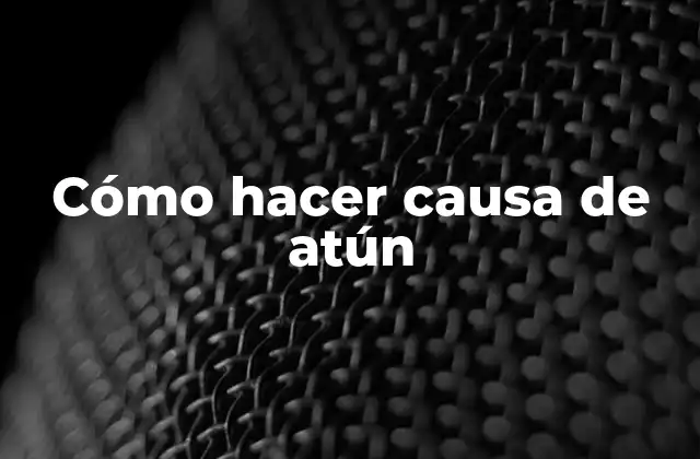 Cómo Hacer Causa de Atún
