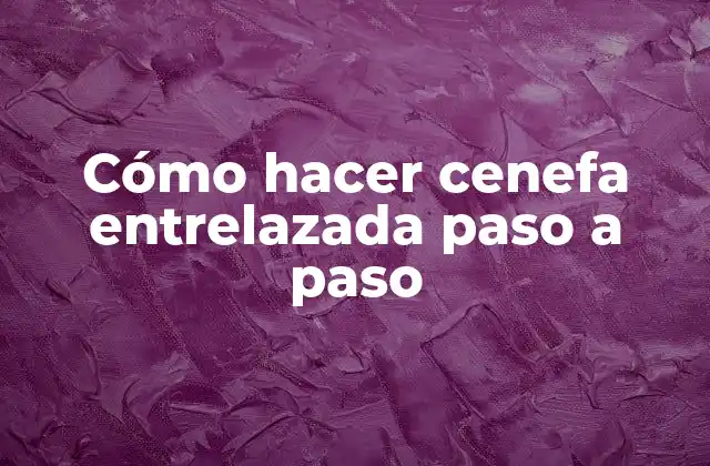 Cómo Hacer Cenefa Entrelazada Paso a Paso