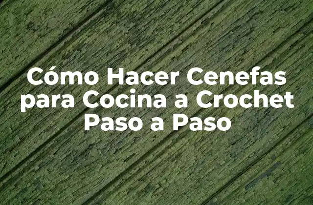 Cómo Hacer Cenefas para Cocina a Crochet Paso a Paso