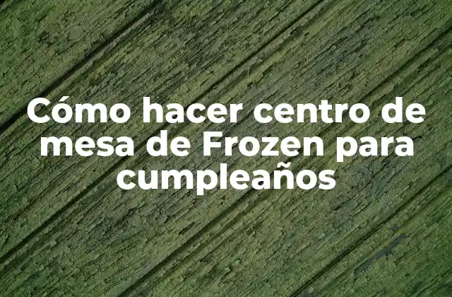 Cómo Hacer Centro de Mesa de Frozen para Cumpleaños 2 Cómo hacer un centro de mesa de Frozen para cumpleaños
