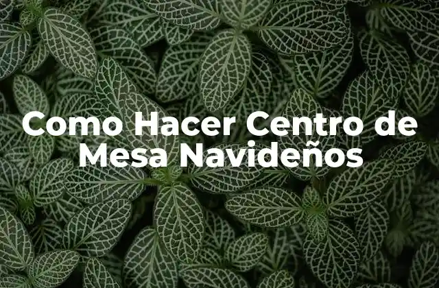 Como Hacer Centro de Mesa Navideños 2 ¿Qué es un Centro de Mesa Navideño?