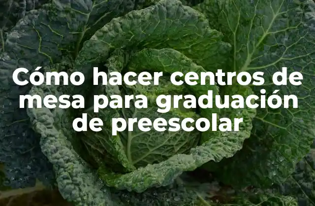 Cómo Hacer Centros de Mesa para Graduación de Preescolar