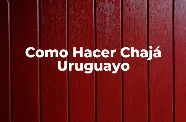 Como Hacer Chajá Uruguayo 2 ¿Qué es el Chajá Uruguayo?
