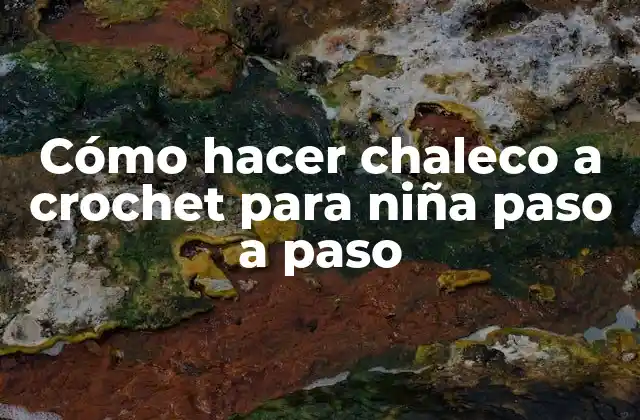 Cómo Hacer Chaleco a Crochet para Niña Paso a Paso