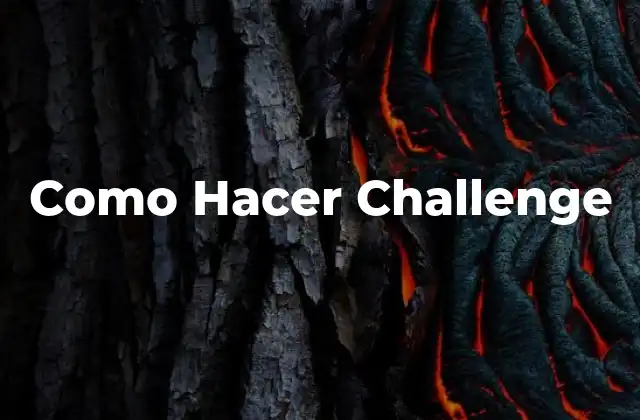 Como Hacer Challenge