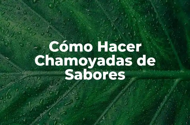 Cómo Hacer Chamoyadas de Sabores