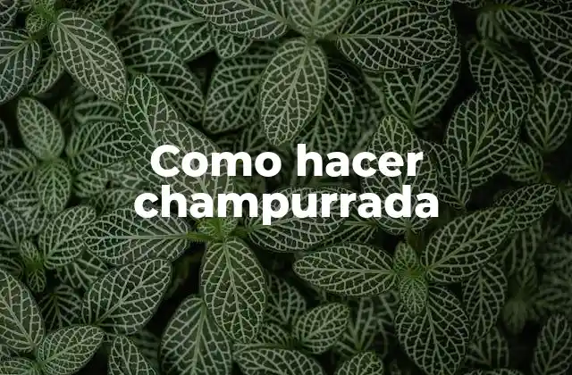 Como Hacer Champurrada