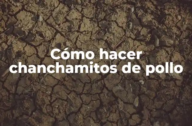 Cómo Hacer Chanchamitos de Pollo