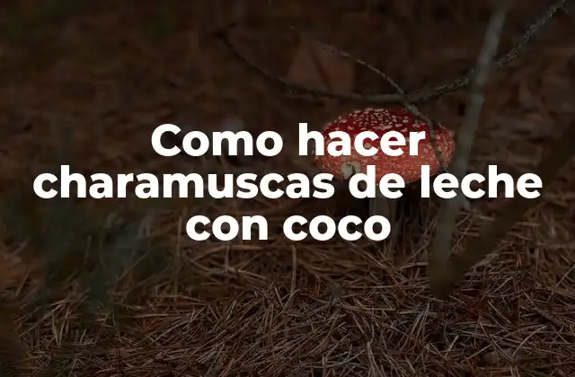 Como Hacer Charamuscas de Leche con Coco