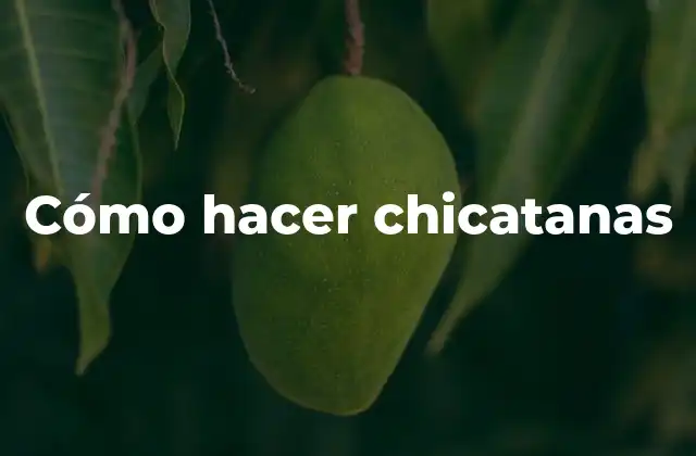 Cómo Hacer Chicatanas