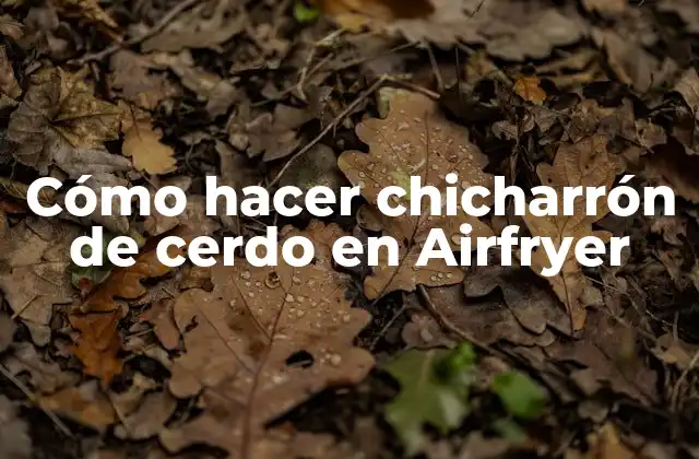 ¿Qué es el chicharrón de cerdo y para qué sirve?