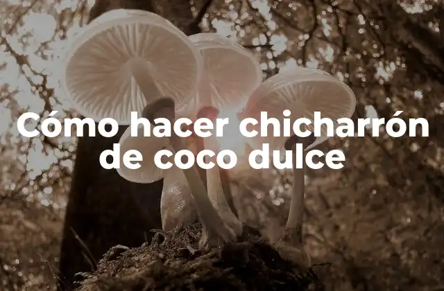 Cómo Hacer Chicharrón de Coco Dulce