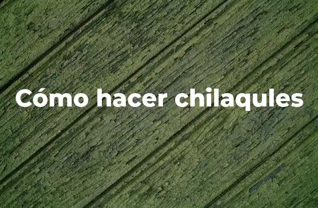 Cómo Hacer Chilaqules