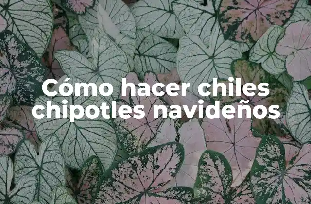 Cómo Hacer Chiles Chipotles Navideños