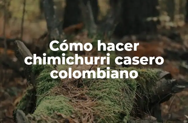 Cómo Hacer Chimichurri Casero Colombiano