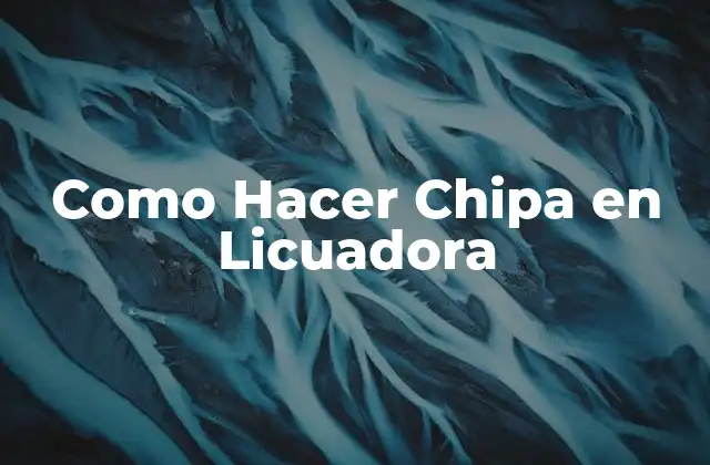 Como Hacer Chipa en Licuadora