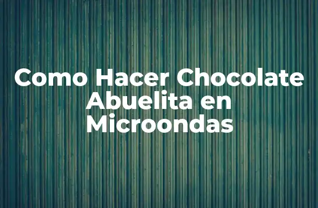 Como Hacer Chocolate Abuelita en Microondas 2 Chocolate Abuelita en Microondas