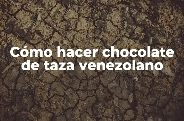Cómo Hacer Chocolate de Taza Venezolano