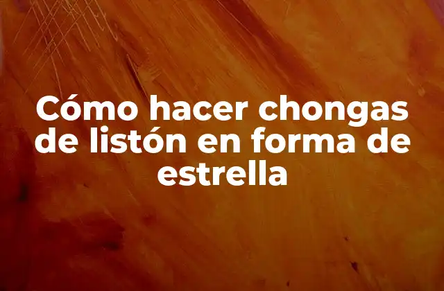 Cómo Hacer Chongas de Listón en Forma de Estrella