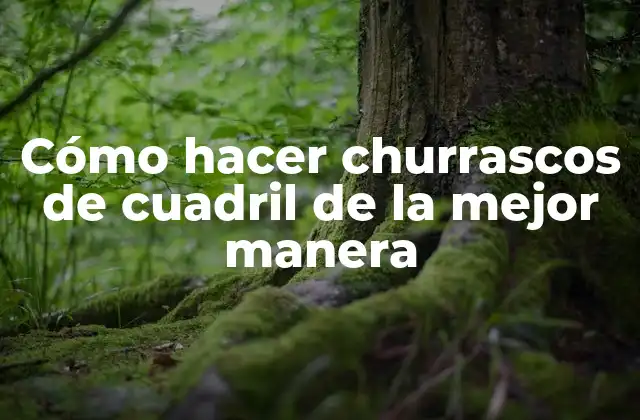 Cómo Hacer Churrascos de Cuadril de la Mejor Manera