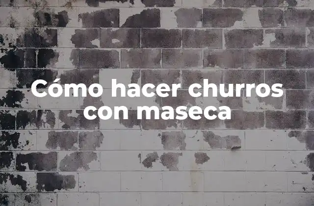 Cómo Hacer Churros con Maseca