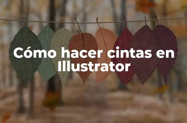 Cómo hacer cintas en Illustrator