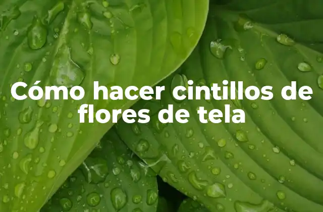 Cómo Hacer Cintillos de Flores de Tela