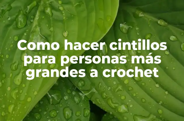 Como Hacer Cintillos para Personas Más Grandes a Crochet