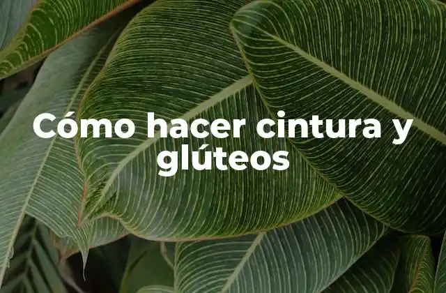 Cómo Hacer Cintura y Glúteos