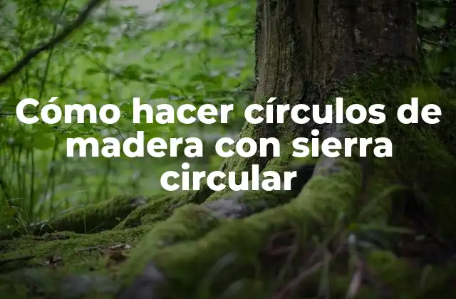 Cómo Hacer Círculos de Madera con Sierra Circular