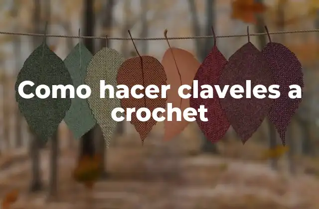 Como Hacer Claveles a Crochet