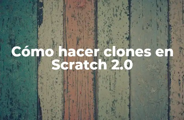 Cómo Hacer Clones en Scratch 2.0