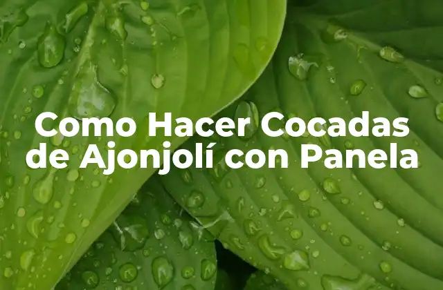 Como Hacer Cocadas de Ajonjolí con Panela