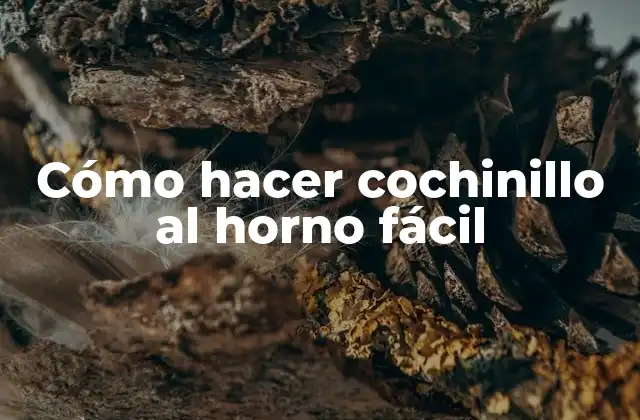 Cómo Hacer Cochinillo Al Horno Fácil