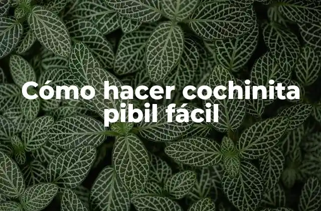 Cómo Hacer Cochinita Pibil Fácil