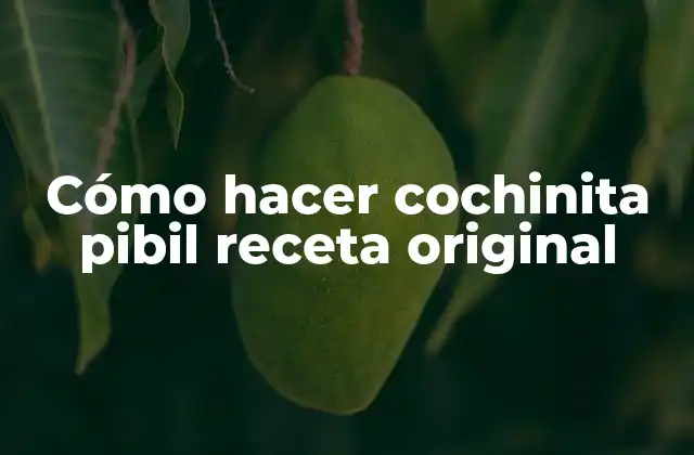 Cómo Hacer Cochinita Pibil Receta Original