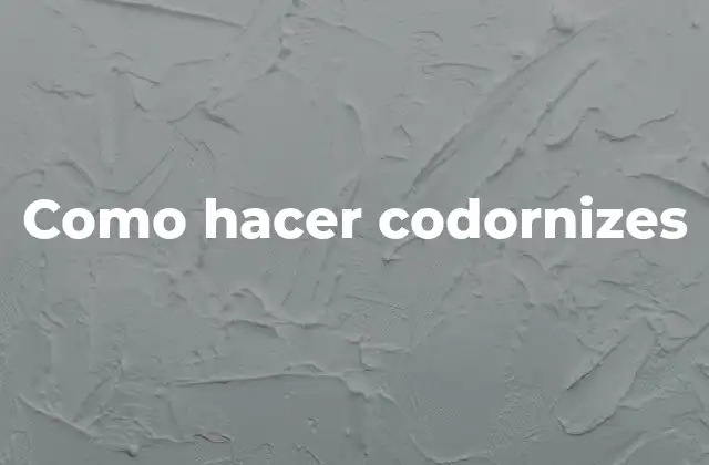 Como Hacer Codornizes