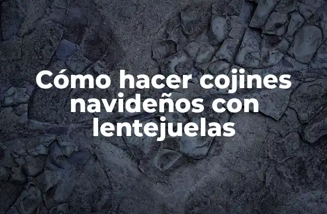 Cómo hacer cojines navideños con lentejuelas