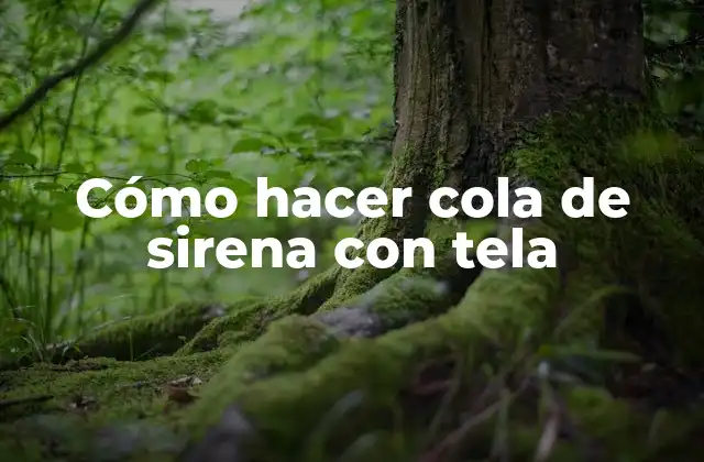 Cómo hacer cola de sirena con tela