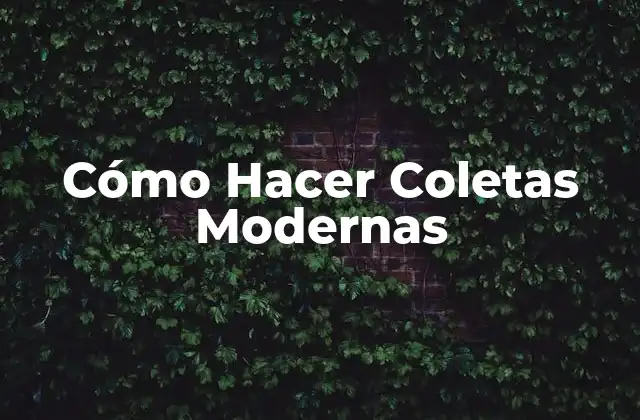 Cómo Hacer Coletas Modernas