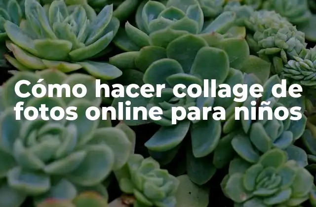 Cómo Hacer Collage de Fotos Online para Niños