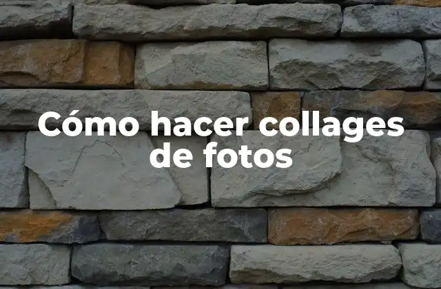 Cómo Hacer Collages de Fotos