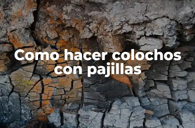 Como Hacer Colochos con Pajillas