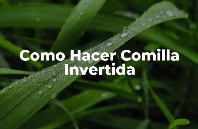 Como Hacer Comilla Invertida
