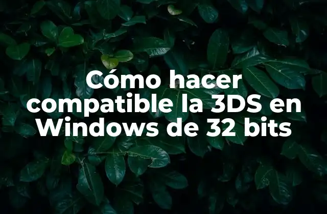 ¿Qué es la emulación de 3DS en Windows de 32 bits?
