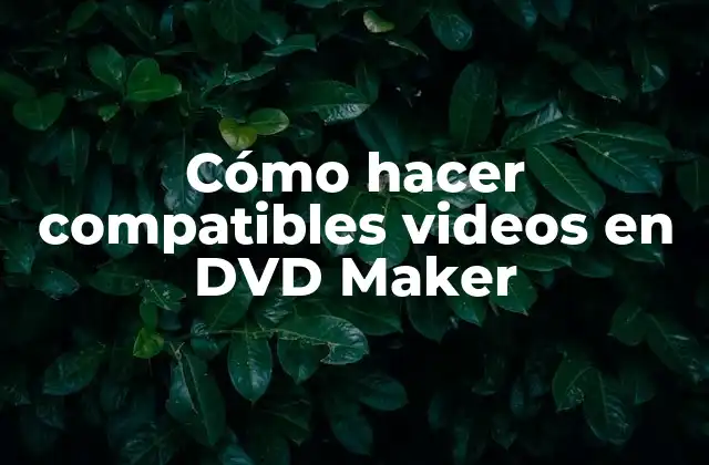 Cómo Hacer Compatibles Videos en Dvd Maker 2 Cómo hacer compatibles videos en DVD Maker
