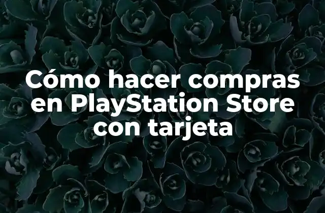 Cómo Hacer Compras en Playstation Store con Tarjeta