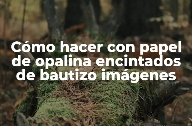 Cómo Hacer con Papel de Opalina Encintados de Bautizo Imágenes