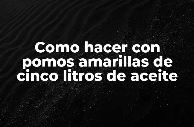 Como Hacer con Pomos Amarillas de Cinco Litros de Aceite 2 Aceite de pomos amarillas de 5 litros